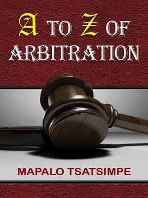 cover image of A to Z of Arbitration